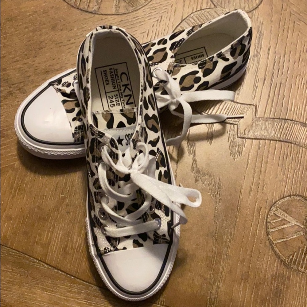 Leopard Sneakers, NEVER WORN